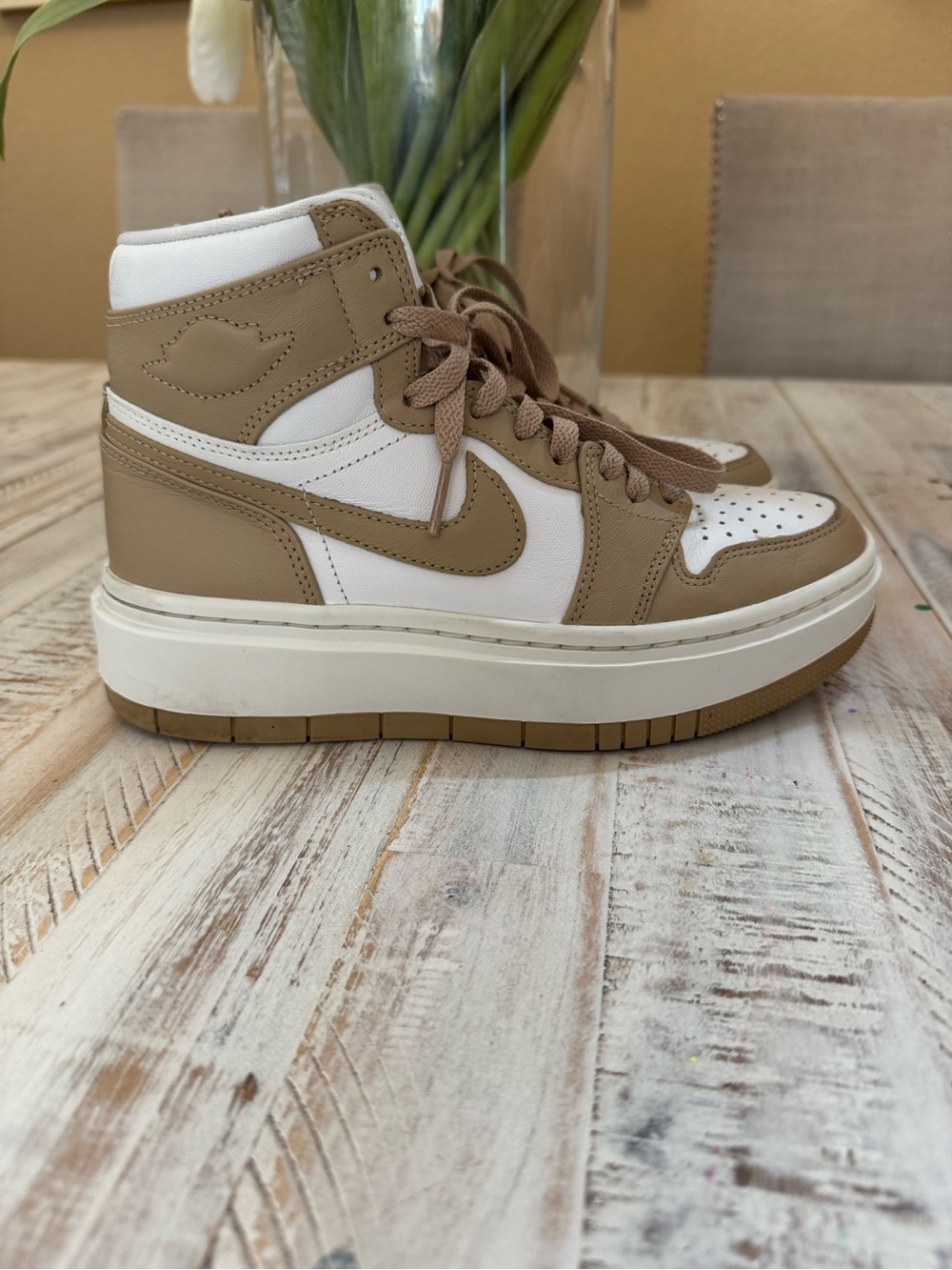 Women’s Air Jordan 1 Elevate High “Desert” Platform Sneakers - Like New